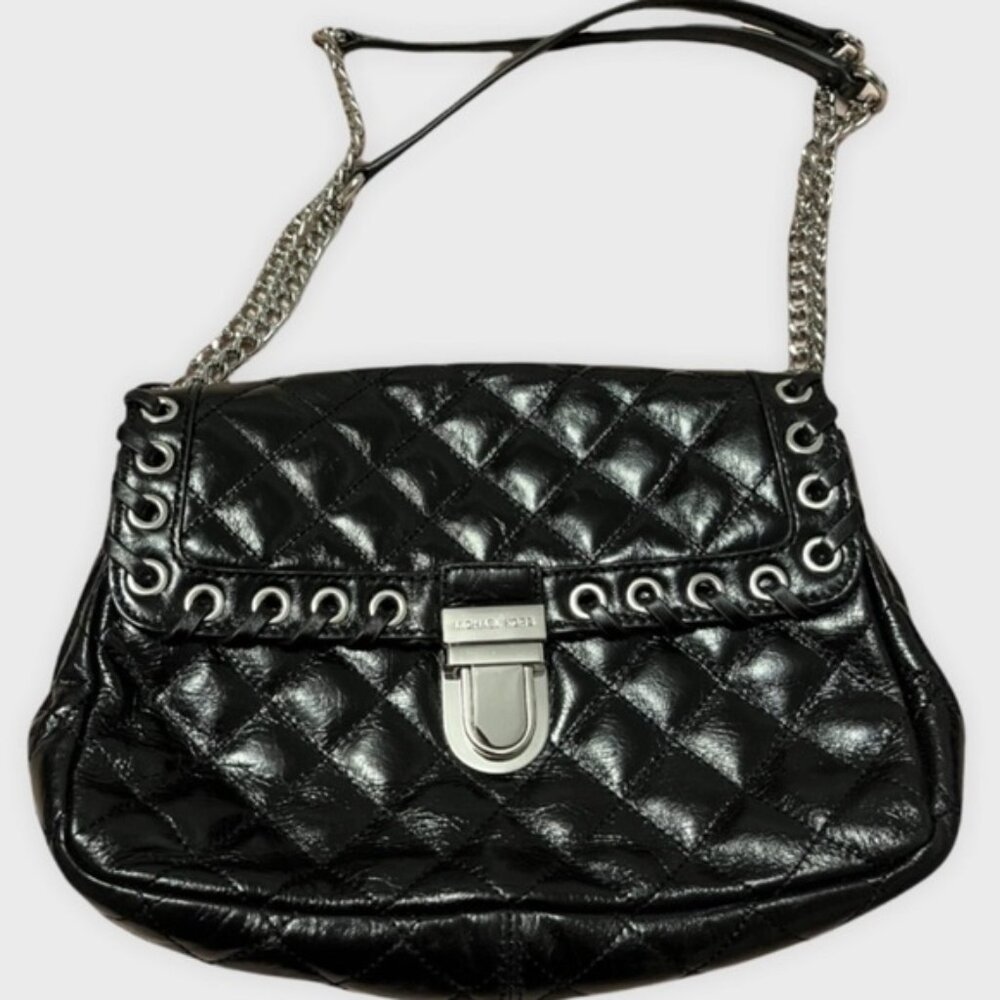 Michael Kors Black Quilted Shoulder Bag
